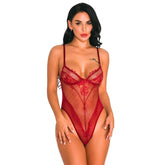 Avidlove Teddy-Dessous mit Druckknopfverschluss im Schritt für formverändernde Bodysuit-Dessous mit Riemchen, einteilig